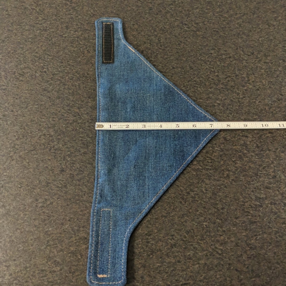 SALE 2/$6 Upcycled Jean Dog Bandana - Picture 6 of 6